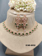 American Diamond Necklace Rosegold Sku 6032 C3 - rchiecreation