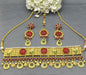 Antique Golden Kempo Necklace Set Sku 005 D4 - rchiecreation