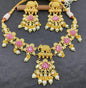 Antique Golden Necklace Sku-5545 D4 - rchiecreation