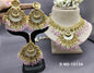 Antique Golden Panjabi Necklace Set Sku 15134 E4 - rchiecreation