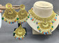 Antique Golden Panjabi Necklace Set Sku 15134 E4 - rchiecreation