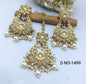 Antique Golden Polki Earrings-Tika Sku-1499 A2 - rchiecreation