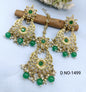 Antique Golden Polki Earrings-Tika Sku-1499 A2 - rchiecreation