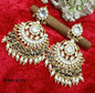 Beautiful Pachi kundan earrings-2139 - rchiecreation