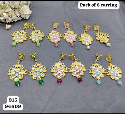 Beautiful Polki Earring Sku 915 E3 - rchiecreation