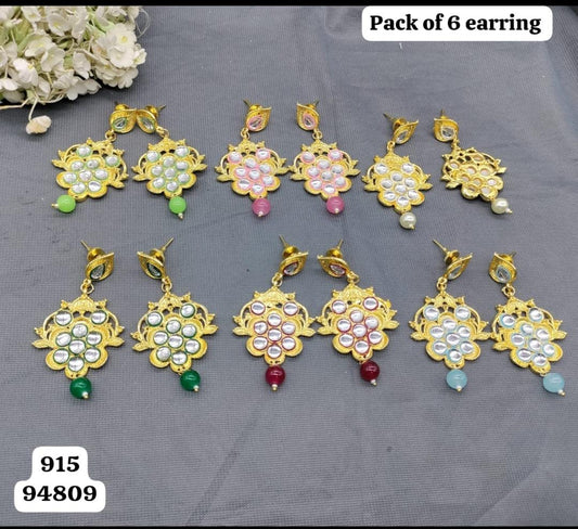 Beautiful Polki Earring Sku 915 E3 - rchiecreation