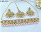 Beautiful Polki Mehendi Necklace Sku 6261B1 - rchiecreation