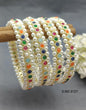 Beutifull pearl Golden Bangles Sku 3127 G3 - rchiecreation