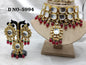 Big Kundan Necklace Set Sku 5994 D4 - rchiecreation