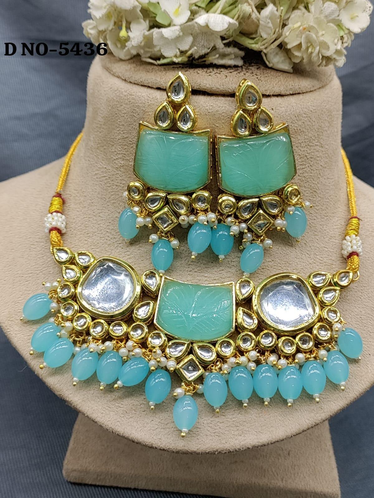 Bollywood Jewellery Necklace Set -5436 D4 - rchiecreation