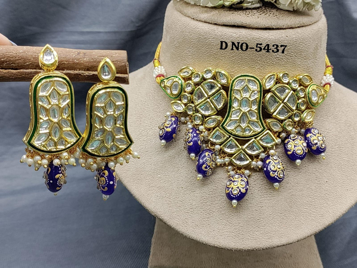 Bollywood Jewellery Necklace Set -5437 D4 - rchiecreation