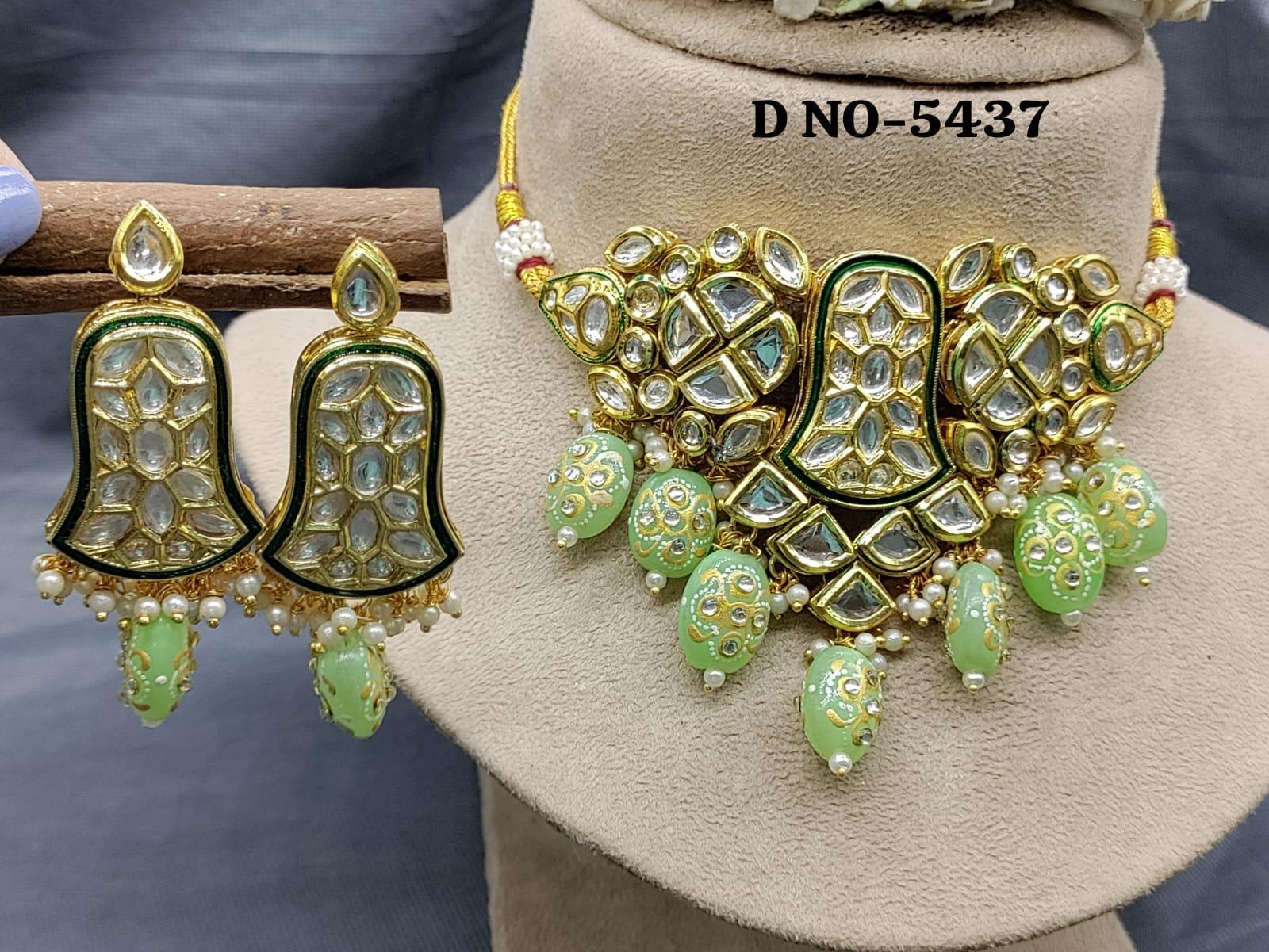Bollywood Jewellery Necklace Set -5437 D4 - rchiecreation