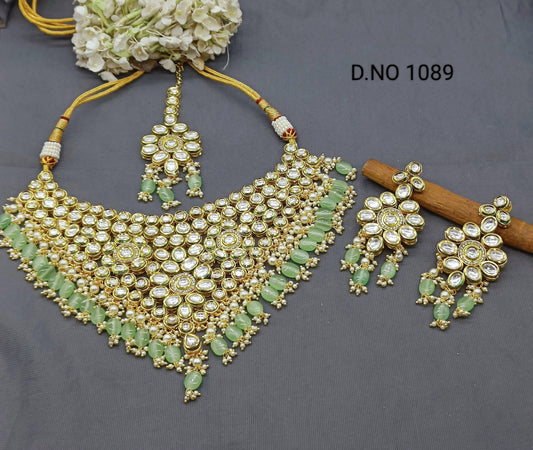 Bollywood Kundan Necklace Sku 1089 D4 - rchiecreation