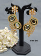 Cz Earring Golden Sku-271 C1 - rchiecreation