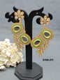 Cz Earring Golden Sku-271 C1 - rchiecreation