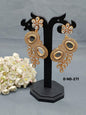 Cz Earring Golden Sku-271 C1 - rchiecreation