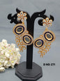 Cz Earring Golden Sku-271 C1 - rchiecreation