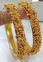 Golden Gajra Pearl Bangles sku 8012 - rchiecreation