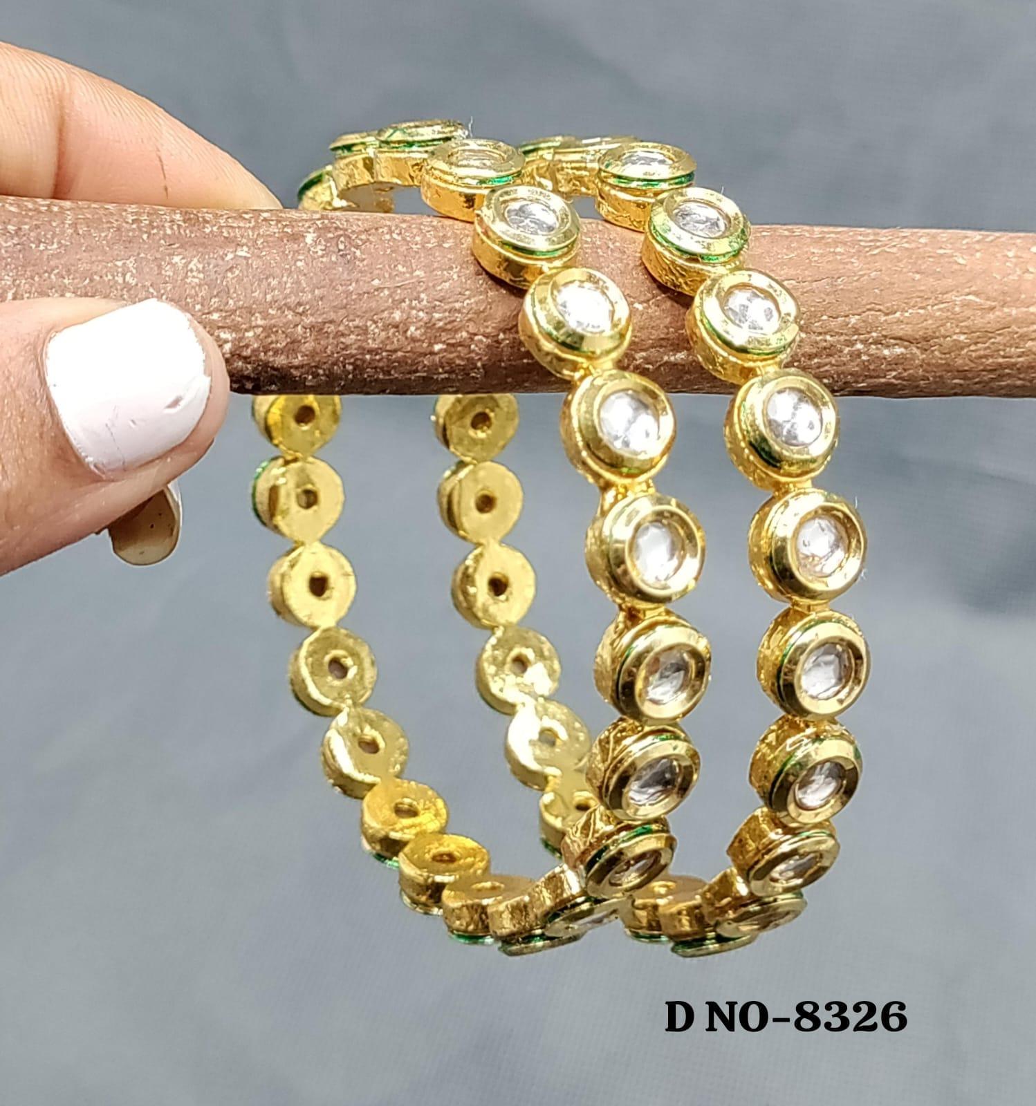 Kundan Bangles Sku- 8326 E3 - rchiecreation