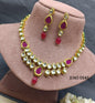 Kundan Golden Necklace Set Sku 0545 D4 - rchiecreation