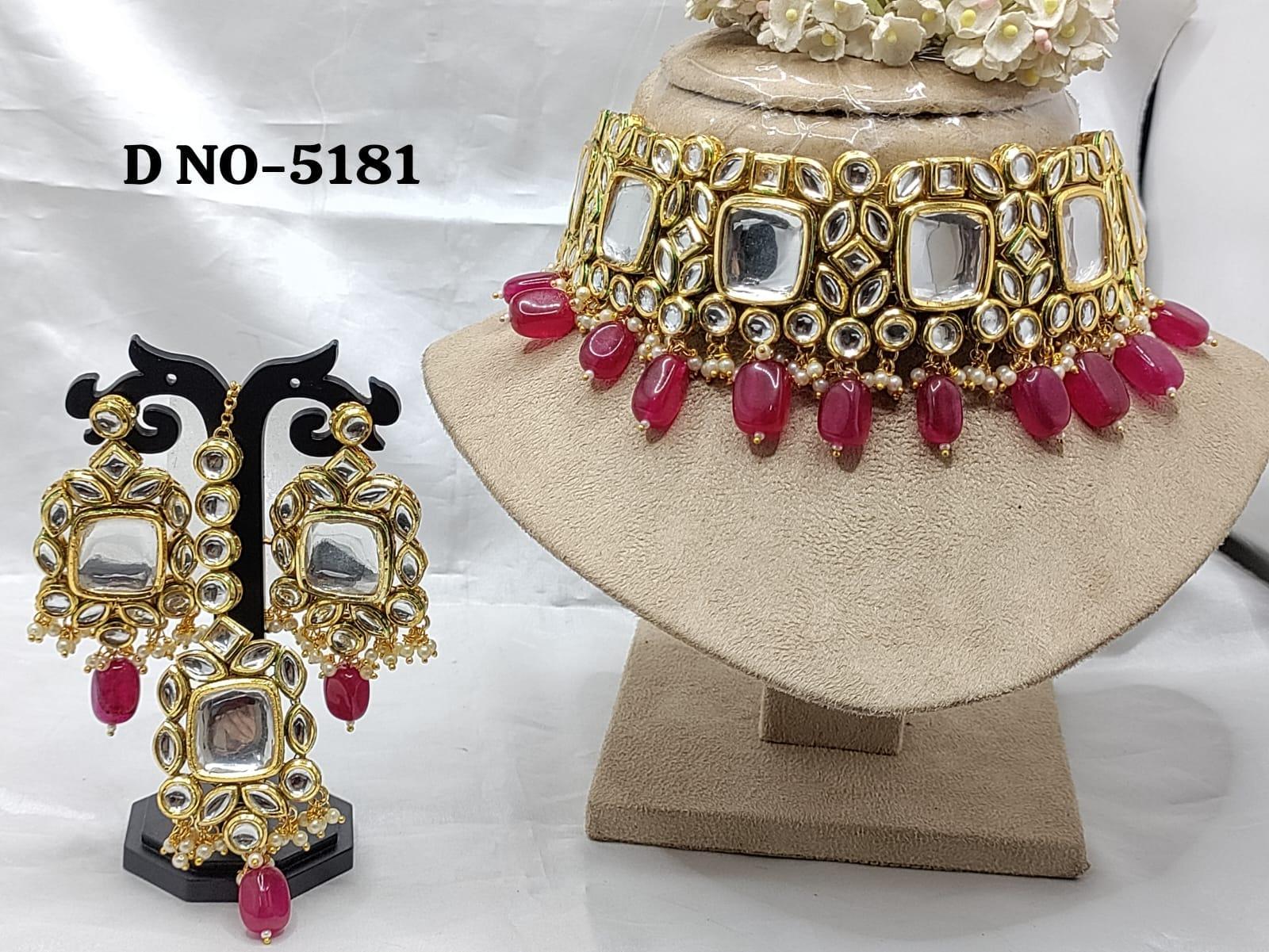 kundan necklace set-5181 D4 - rchiecreation