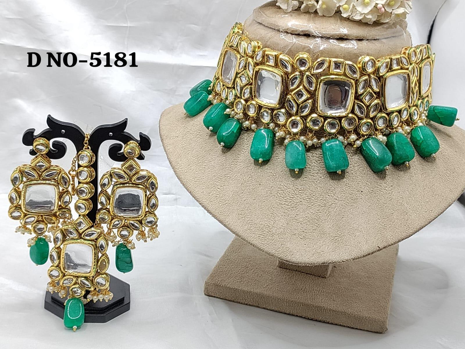 kundan necklace set-5181 D4 - rchiecreation