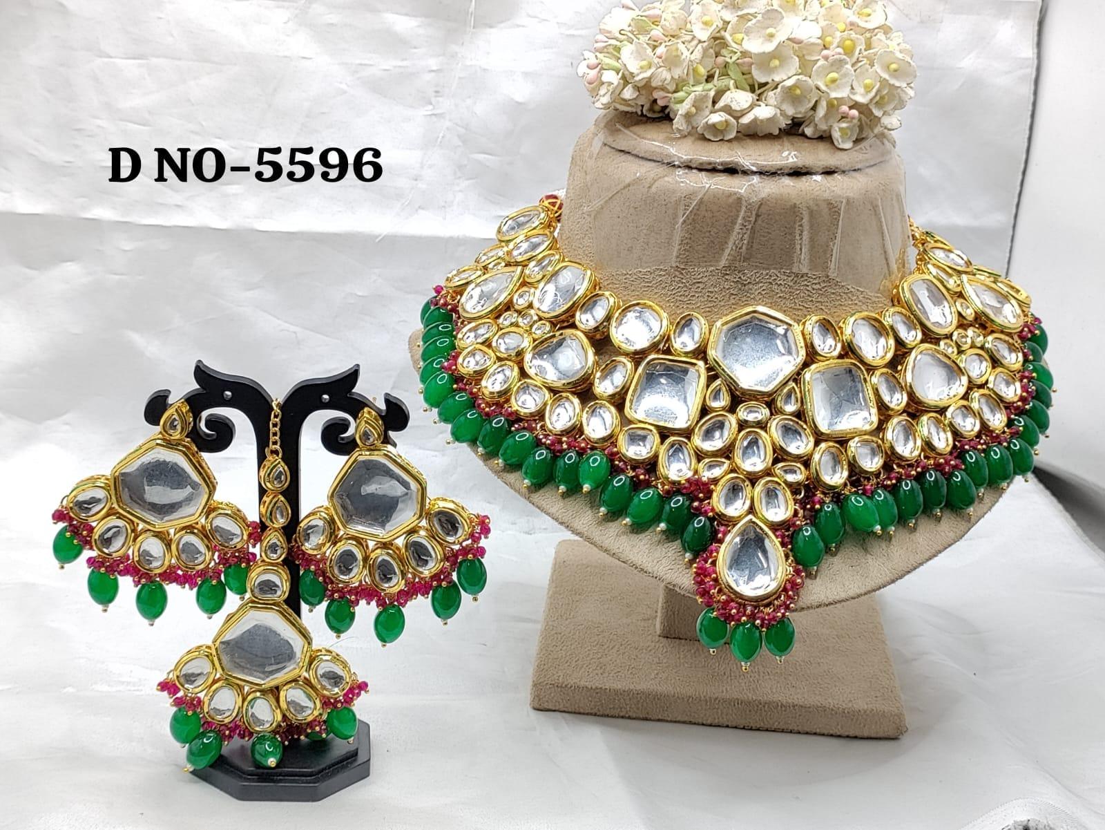 kundan necklace set-5596 D4 - rchiecreation