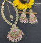 Long Necklace Mehndi Set Sku-5580 B2 - rchiecreation