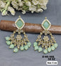 Mehandi Polki Earring Sku-988 A1 - rchiecreation