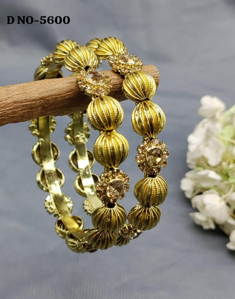 Minakari Stone Bangles Mehndi Sku-5600 - rchiecreation