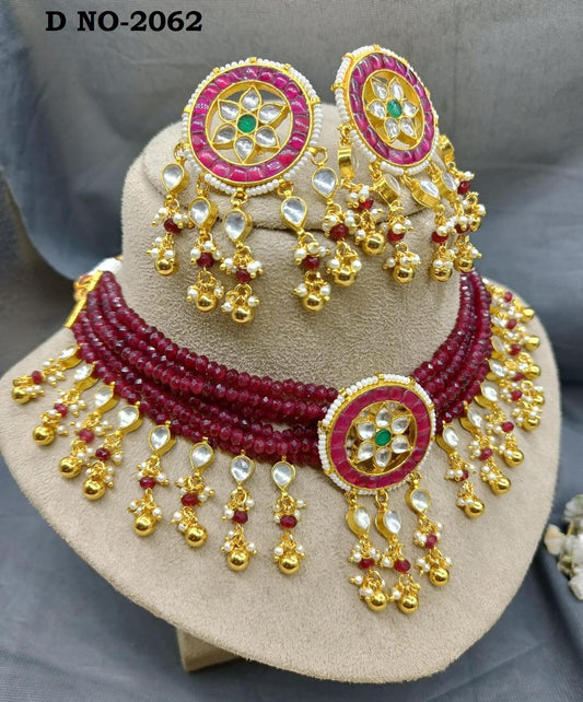 Pacchi Kundan Necklace Sku-2062 - rchiecreation