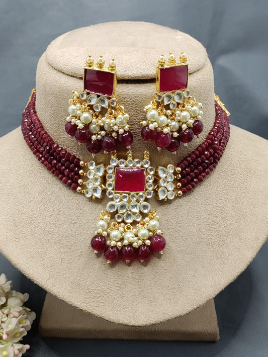 Pachi kundan necklace 2034 - rchiecreation