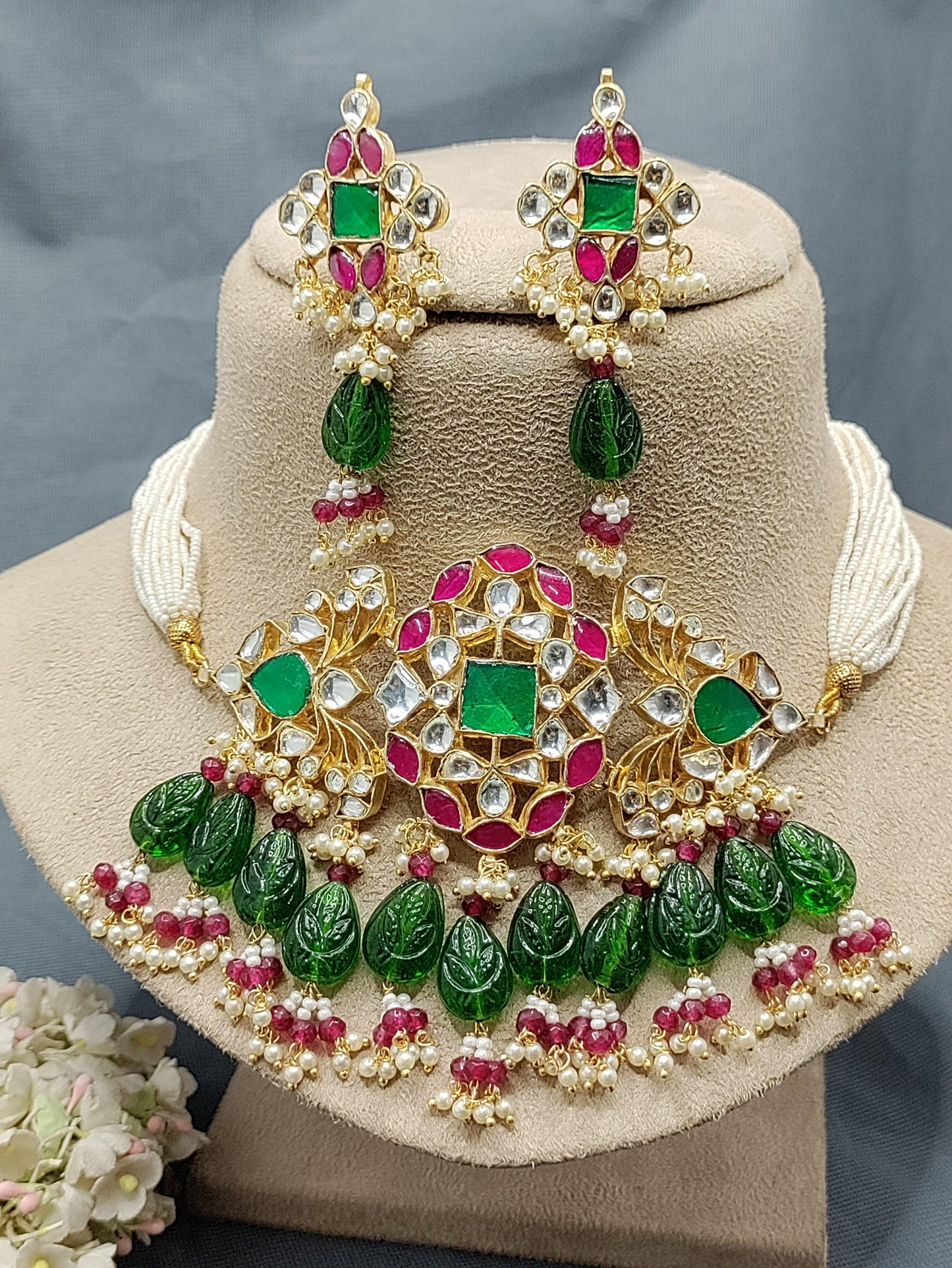 Pachi kundan necklace 2036 - rchiecreation