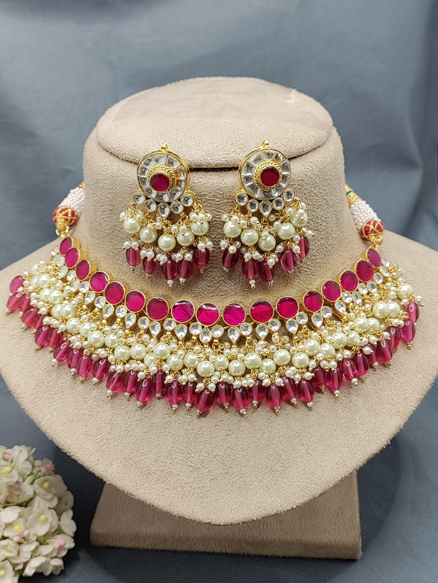 Pachi kundan necklace 2084 - rchiecreation