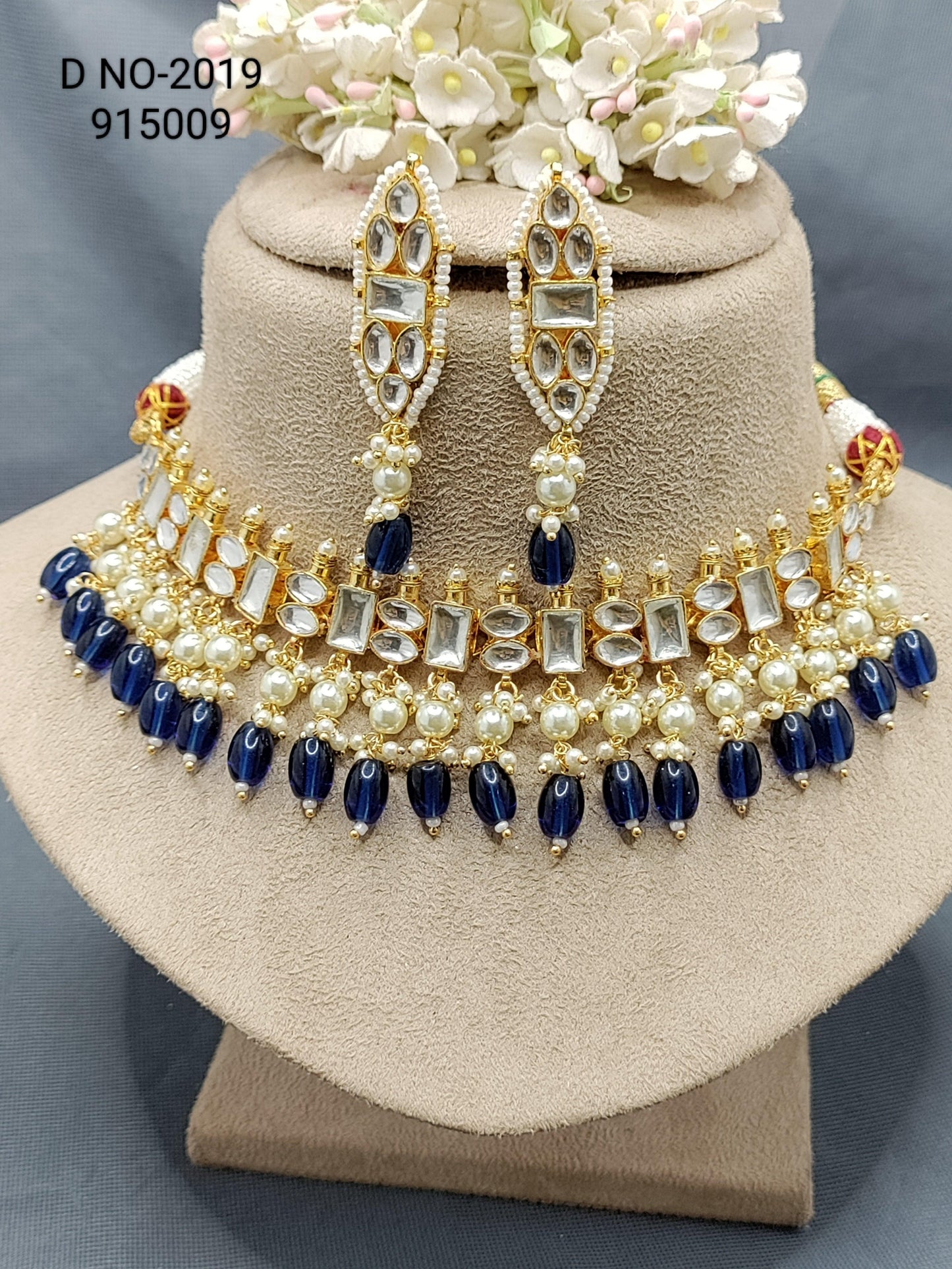 Pachi kundan Necklace Sku-2019 - rchiecreation