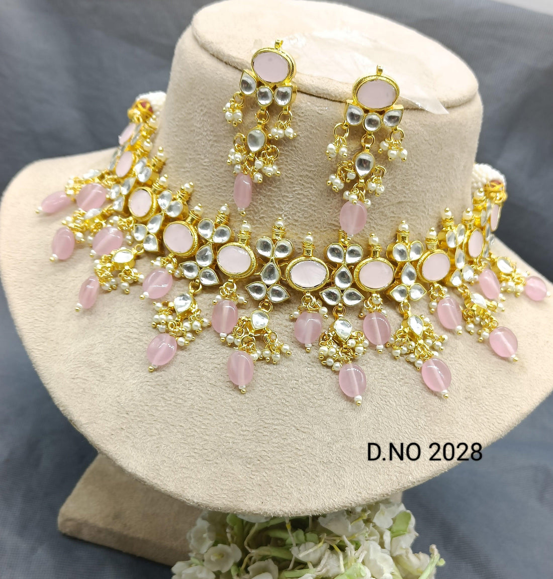 Pachi Kundan Necklace Sku -2028 - rchiecreation
