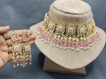 Pachi kundan Necklace Sku-2042 - rchiecreation