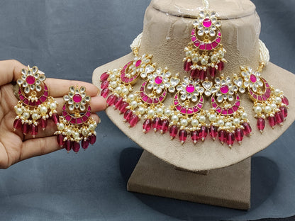 Pachi kundan Necklace Sku-2046 - rchiecreation