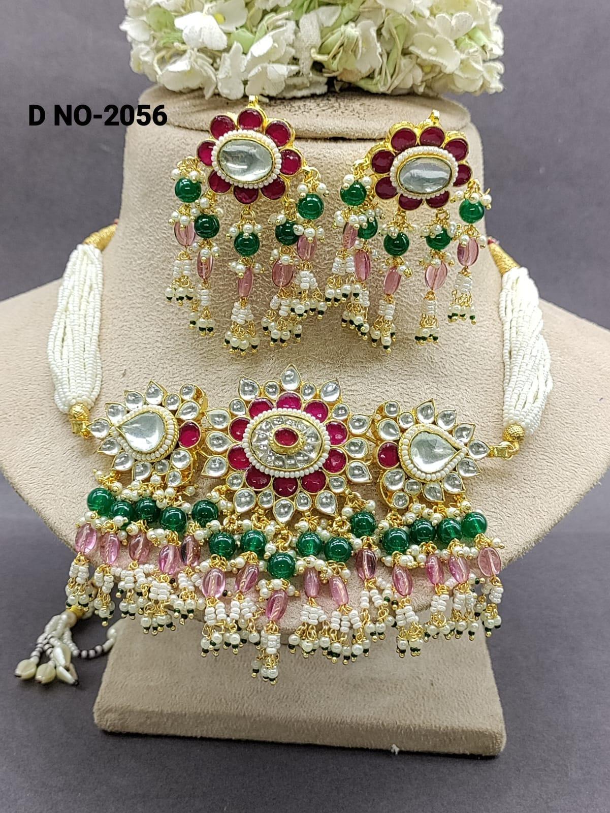 Pachi kundan necklace sku 2056 - rchiecreation