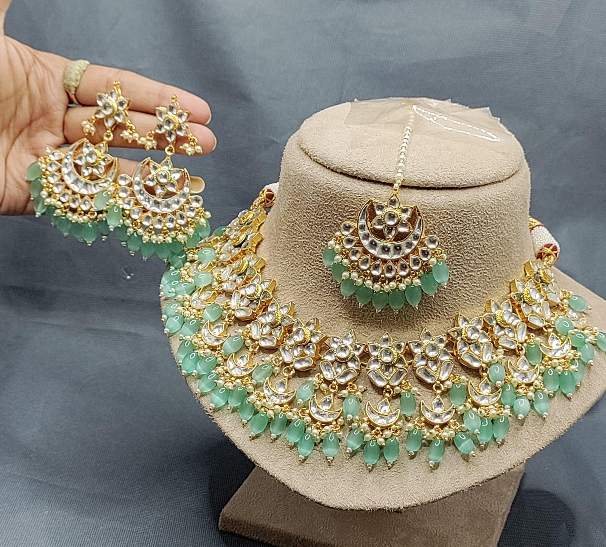 Pachi kundan Necklace sku 2112 - rchiecreation