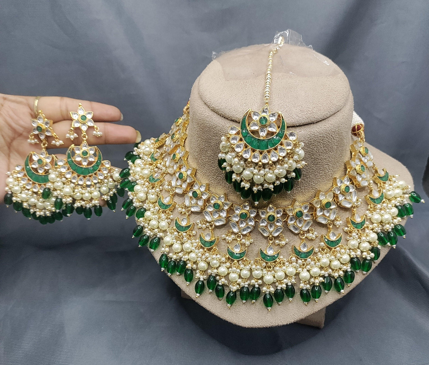 Pachi kundan Necklace sku 2112 - rchiecreation