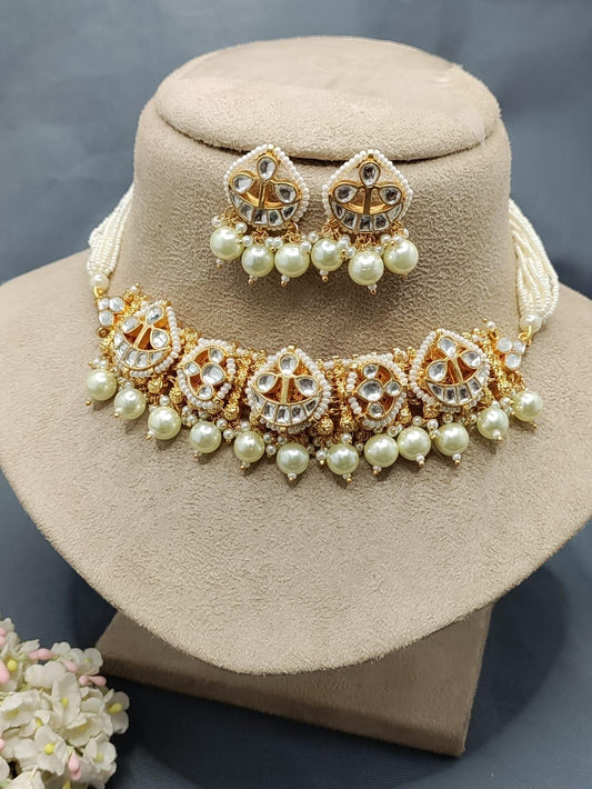 Pachi kundan necklace sku -2128 - rchiecreation