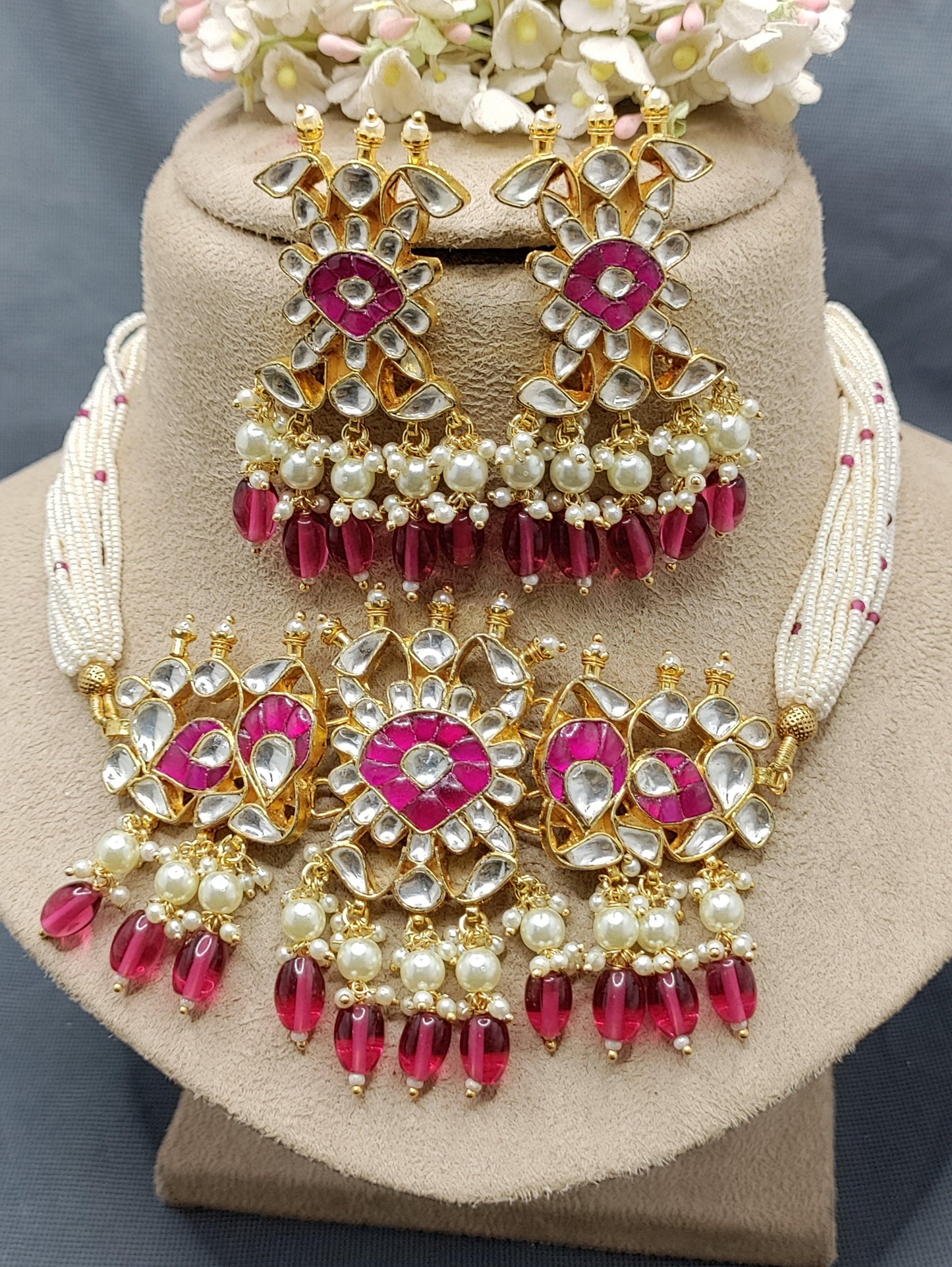 Pachi kundan Necklace Sku-2131 - rchiecreation