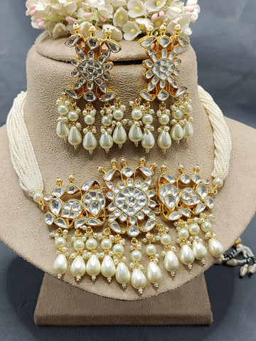 Pachi kundan Necklace Sku-2131 - rchiecreation
