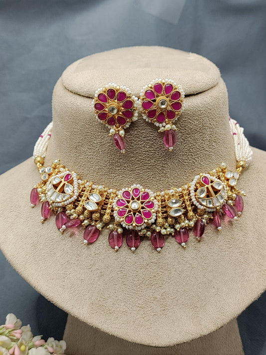 Pachi kundan necklace sku 2133 - rchiecreation