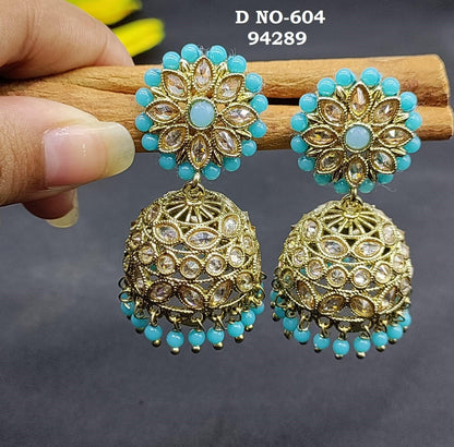 Polki Ad Earring Sku 604 A3 - rchiecreation