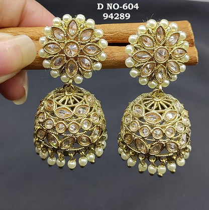 Polki Ad Earring Sku 604 A3 - rchiecreation