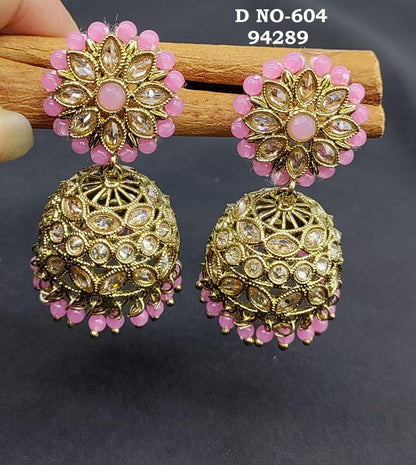 Polki Ad Earring Sku 604 A3 - rchiecreation