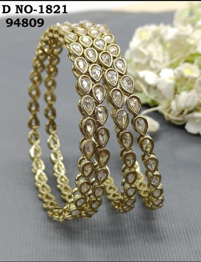 Polki Bangles Sku-1821 G2 - rchiecreation