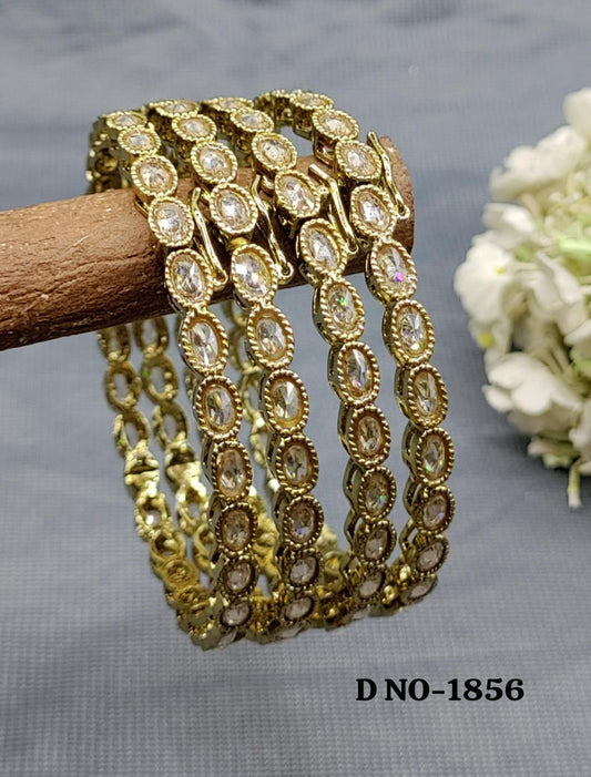 Polki Bangles Sku 1856 F1 - rchiecreation